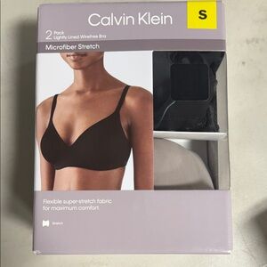 Calvin Klein 2-Pack Microfiber Stretch Bras - Black & Nude